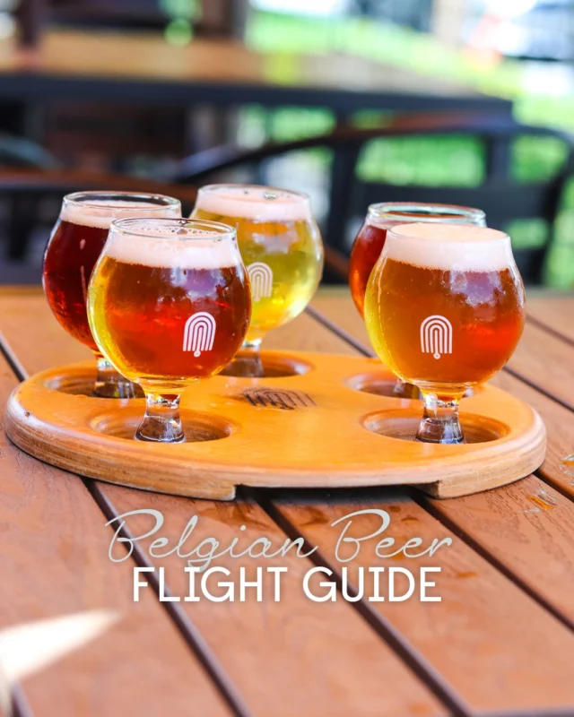 Saison Fest is right around the corner, and if that has sparked an interest in Belgian-style beers, there’s a full lineup ready to explore. This curated flight highlights the depth, complexity, and tradition behind some iconic Belgian beer styles.

First we have Hallowed- From within our sacred walls emerges Hallowed Saison. This revered Belgian farmhouse ale delivers a complex bouquet of earthy spice, subtle fruit esters, and a whisper of peppery yeast. Each effervescent sip is a testament to the unique spirit of this classic Belgian beer style.

Next is Gloria- A rich and radiant Belgian ale, brewed with dark malts for notes of caramel, fig, and warm spice. As autumn deepens and the year leans toward winter, it rings a quiet hymn to the light that endures through the dark.

After that is Respite- A lighter-bodied witbier spiced with orange, coriander, lemongrass, and chamomile. It’s incredibly smooth and entirely approachable. Let its subtle botanicals and gentle finish wash over you, inviting a moment of calm reflection.

Then we have St. Clair- Born from a Belgian Dubbel aged in a red wine barrel from its namesake vintner, St. Clair bridges malt richness with oaken depth. The barrel was inoculated with Roselare to invite a touch of wild funk and tart complexity, embodying the meeting of tradition, patience, and character.

And finally we have Idle Wind- Golden yellow as the sun, wafting succulent notes of spiced peach and pear with zesty pepper, this Belgian devil drinks so easily that you hardly notice the huge alcohol presence. Idle Wind is the Queen of Deception.

Whether part of the flight club or simply exploring new flavors, this Belgian beer flight is built for discovering something new.

#SaisonFest #BelgianBeer #CraftBeerFlight #DrinkLocalKent #BellTowerBrewingCo