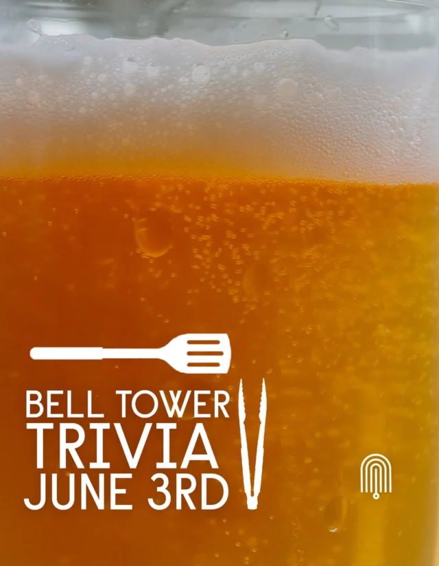 Another Bell Tower Trivia Night is coming next week! 🍔🌭

This round’s theme is Summer BBQ, so it’s time to put all that cookout food knowledge to the test. From backyard grilling staples to barbecue favorites, expect a fun night of food trivia, drinks, and friendly competition.

Trivia kicks off around 6:30PM, and reservations are highly recommended so teams can lock in a spot ahead of time. Reserve through the link in the bio or story, and be sure to mention trivia when booking.

And of course, there’s more than bragging rights on the line, the top 3 teams will win Bell Tower a $10, $20, or $50 gift card!

Bring the whole crew, fire up those brains, and try not to get smoked by the competition. 🔥

#trivianight #kentohio #summerbbq #drinklocal #belltowerbrewingco